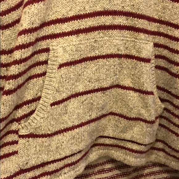 ROXY Grey Striped Sweater-Sweatshirt SM - Picture 4 of 4